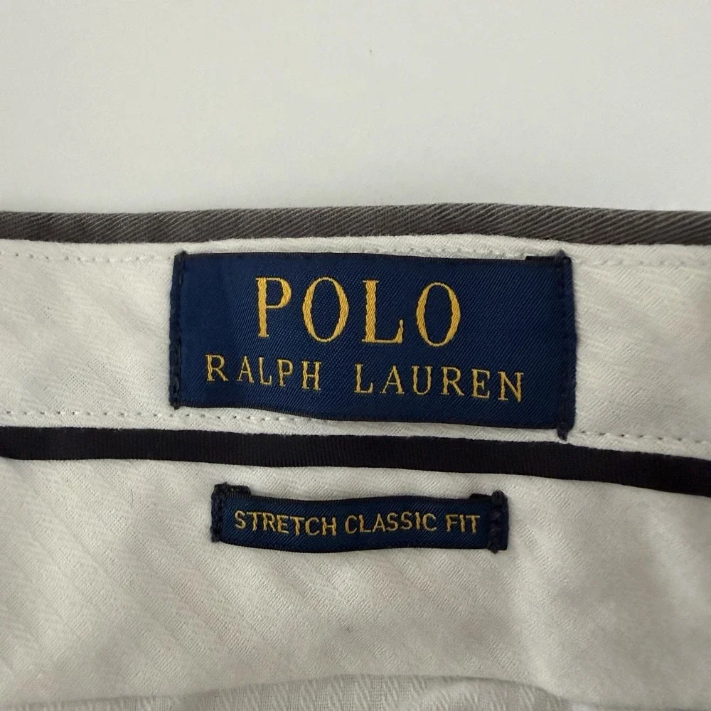 Polo Ralph Lauren Mens Pony Shorts Size 30 Gray AOP Preppy Stretch Classic 8